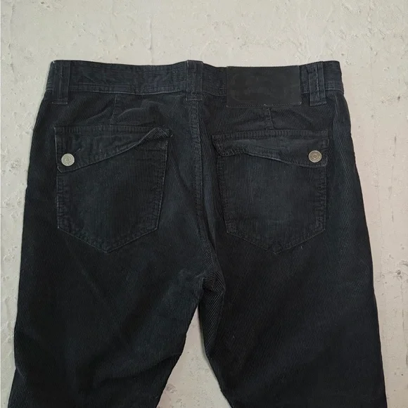 Burberry Black Corduroy Pants in size 30R preowned